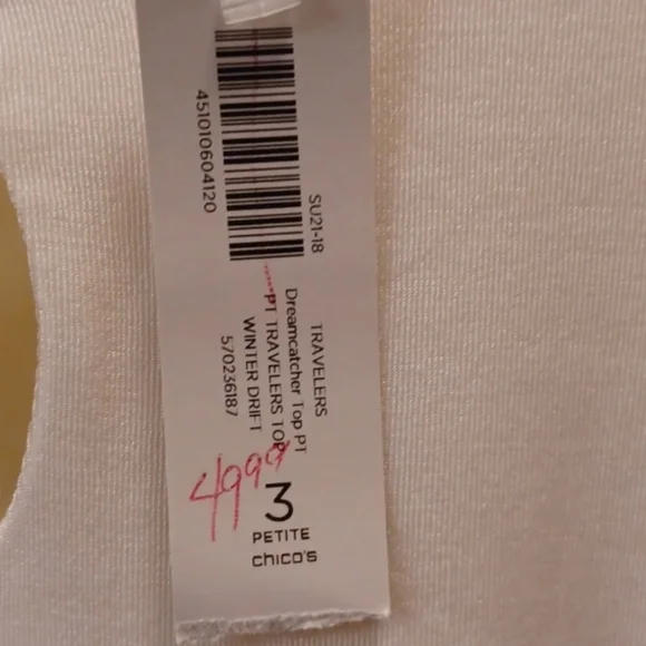 Chico's Travelers Classic Dreamcatcher Top - Picture 4 of 8